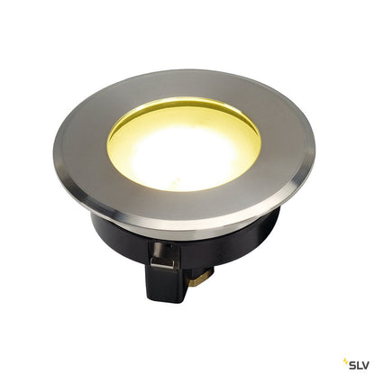 SLV DASAR® Flat, Outdoor LED Bodeneinbauleuchte, Edelstahl 304, 4000K, IP67, 4,3W