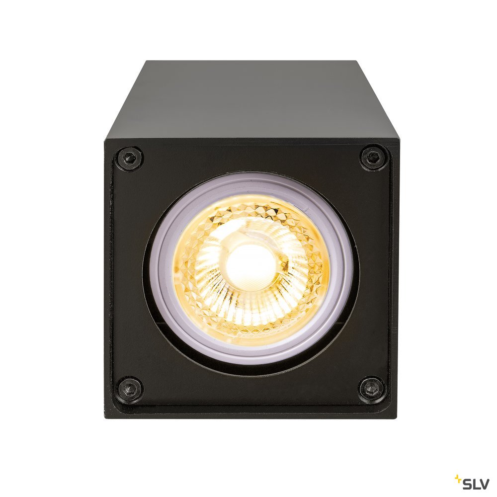 SLV ALTRA DICE CL, Indoor Wand- und Deckenaufbauleuchte, QPAR51, schwarz