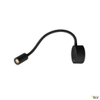 SLV DIO FLEX PLATE LED, LED Indoor Wandaufbauleuchte, schwarz, 2700K