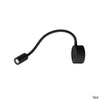 SLV DIO FLEX PLATE LED, LED Indoor Wandaufbauleuchte, schwarz, 3000K
