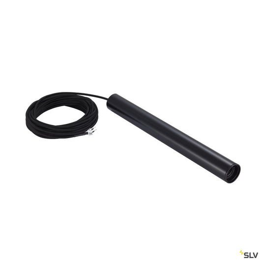 SLV FITU PD E27 Indoor Pendelleuchte schwarz 5m Kabel mit offenem Kabelende