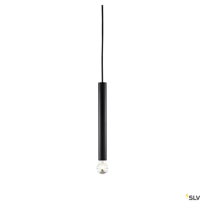 SLV FITU PD E27 Indoor Pendelleuchte schwarz 5m Kabel mit offenem Kabelende