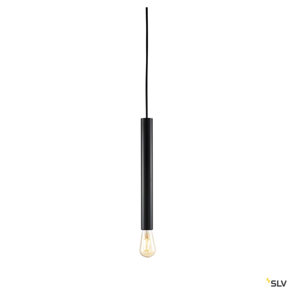 SLV FITU PD E27 Indoor Pendelleuchte schwarz 5m Kabel mit offenem Kabelende