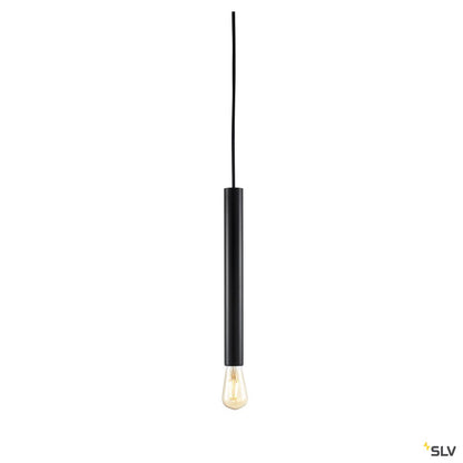 SLV FITU PD E27 Indoor Pendelleuchte schwarz 5m Kabel mit offenem Kabelende
