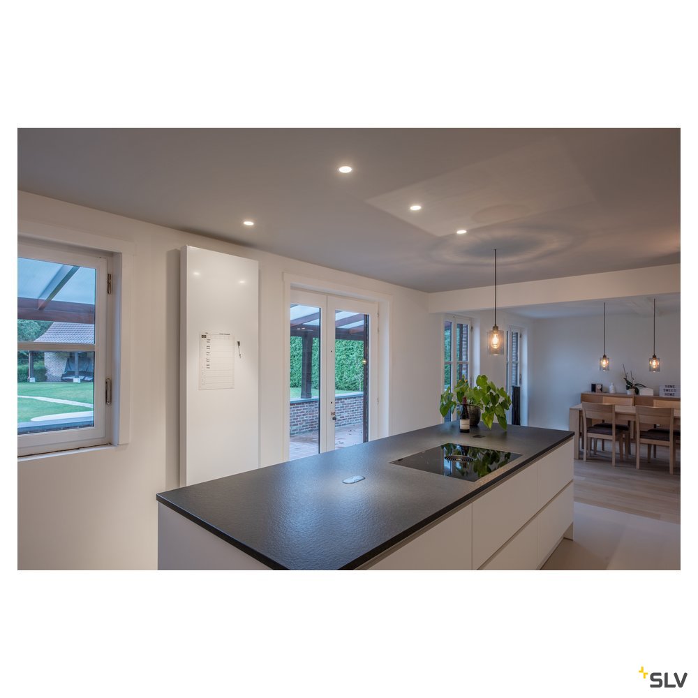 SLV HORN MAGNA LED Outdoor Deckeneinbauleuchte weiß 3000K 25°