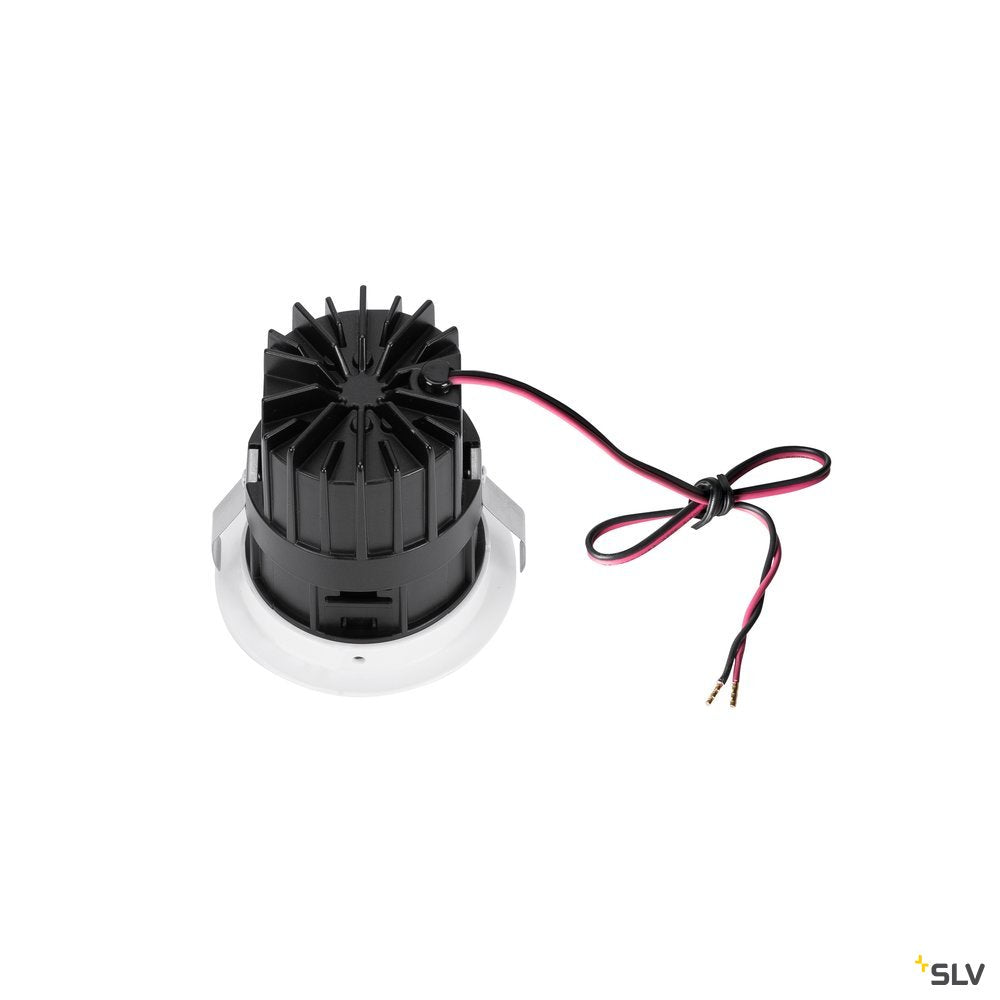 SLV HORN MAGNA LED Outdoor Deckeneinbauleuchte weiß/schwarz 3000K 25°