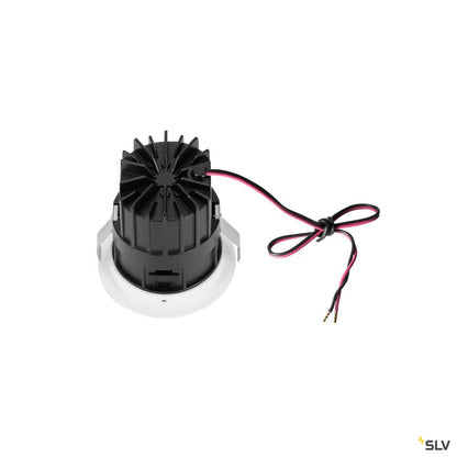 SLV HORN MAGNA LED Outdoor Deckeneinbauleuchte weiß/schwarz 3000K 25°