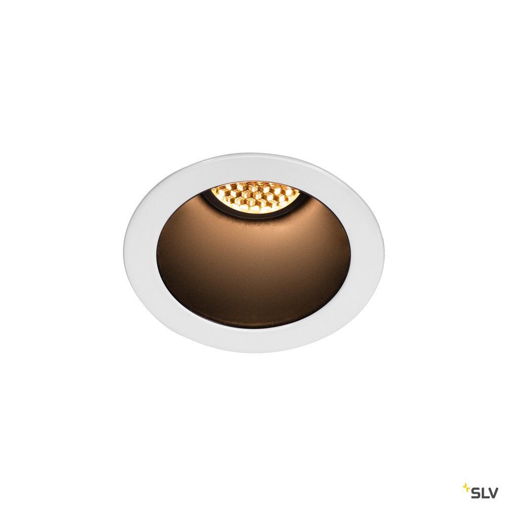 SLV HORN MAGNA LED Outdoor Deckeneinbauleuchte weiß/schwarz 3000K 25°