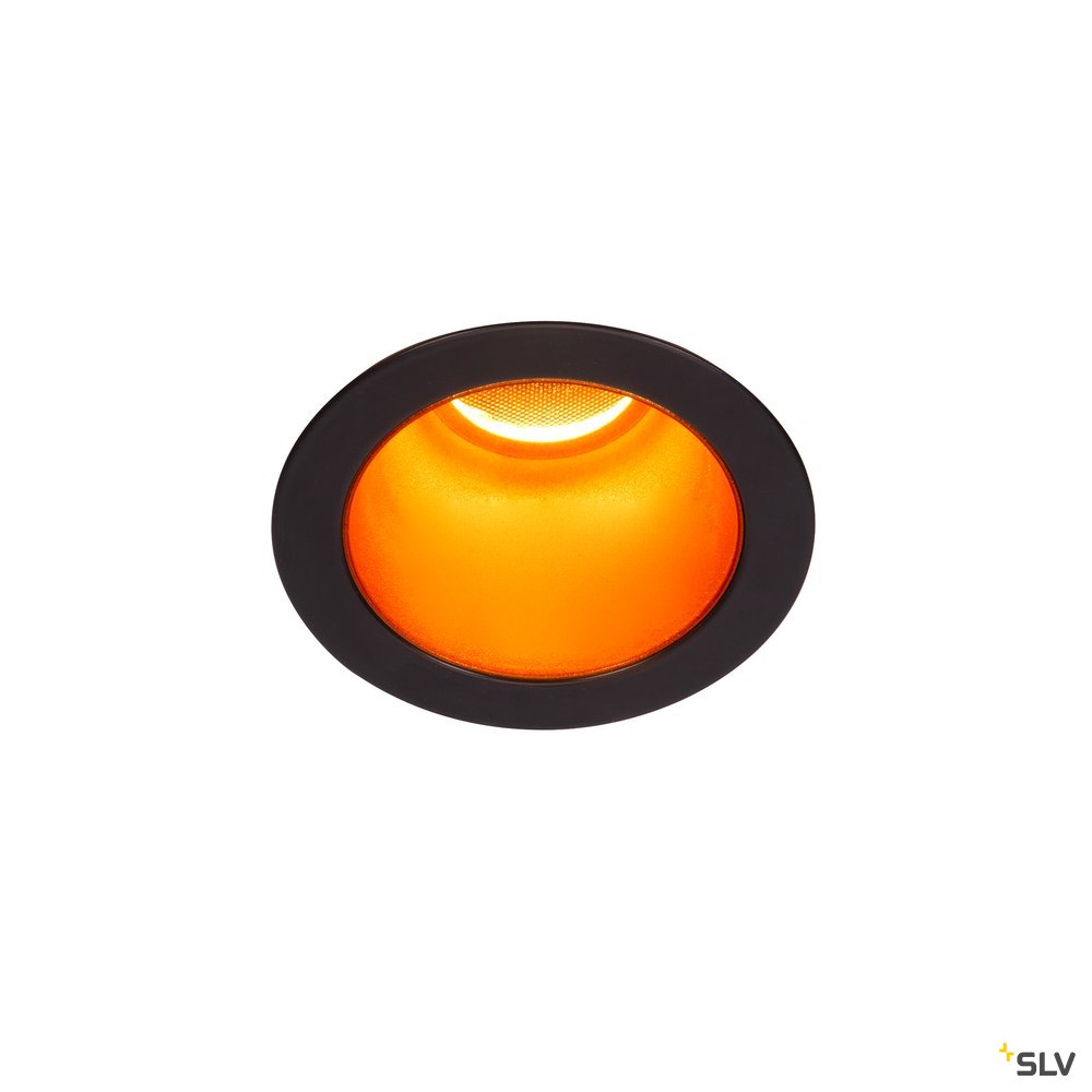 SLV HORN MAGNA LED Outdoor Deckeneinbauleuchte schwarz/gold  3000K 25°