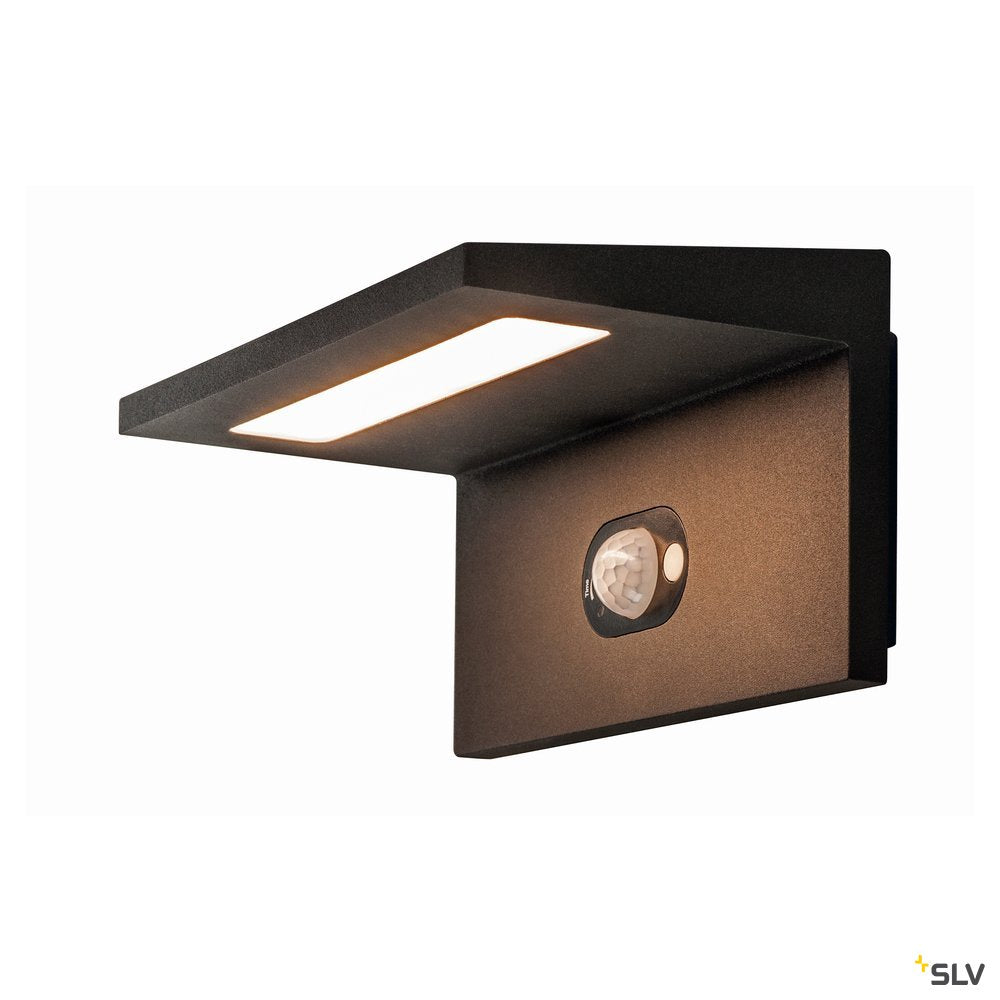 SLV ANGOLUX SOLAR WL LED Outdoor Wandaufbauleuchte anthrazit 3000K