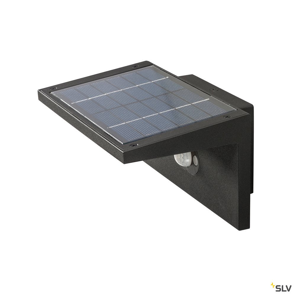 SLV ANGOLUX SOLAR WL LED Outdoor Wandaufbauleuchte anthrazit 3000K