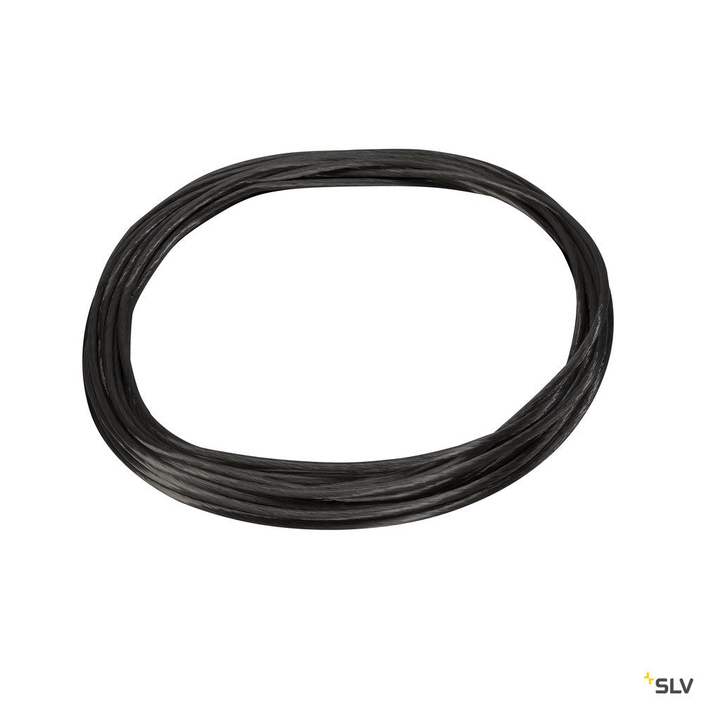 SLV TENSEO Niedervolt-Seilsystem, schwarz, 4mm², 10m