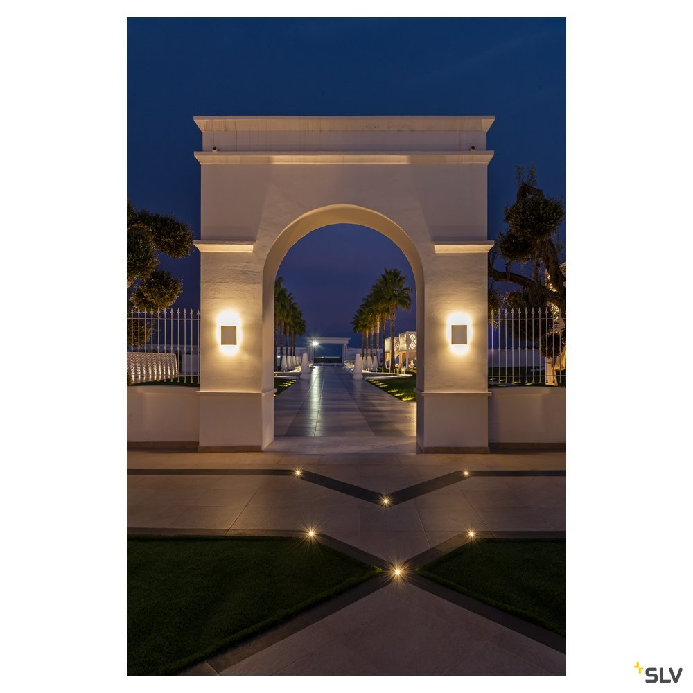 SLV LED SAIL WL LED Outdoor Wandaufbauleuchte 3000K weiß IP54