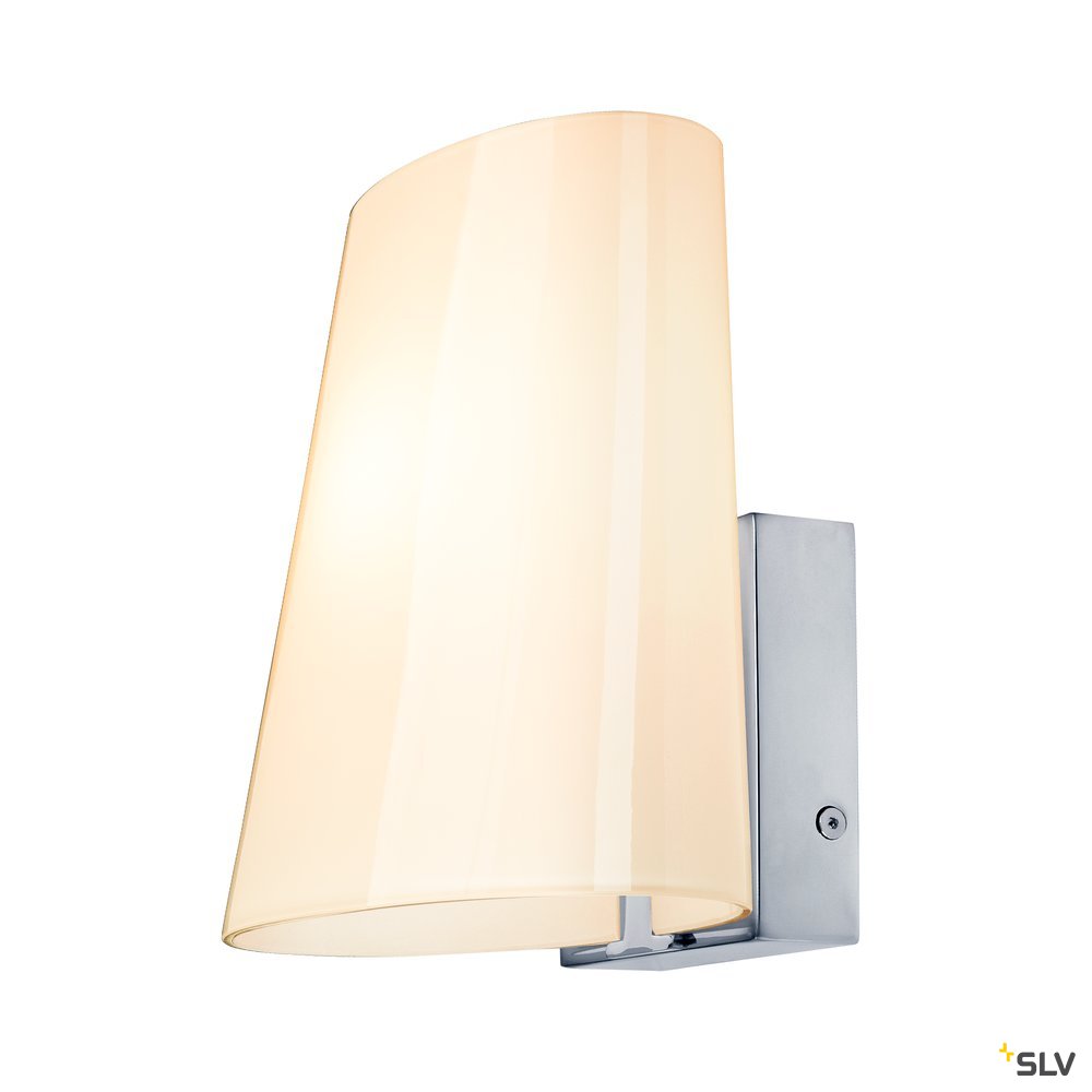SLV COUPA QT14 Indoor LED Wandaufbauleuchte chrom satiniertes Glas