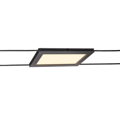 SLV PLYTTA rectangular, Seilleuchte für TENSEO Niedervolt-Seilsystem, 2700K, schwarz