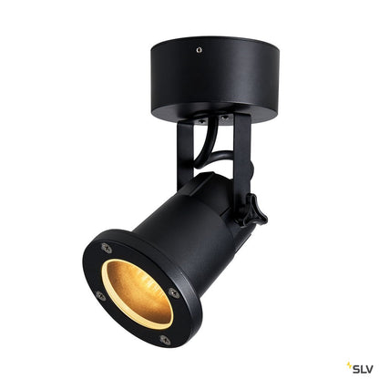 SLV NAUTILUS WL QPAR51 Outdoor Wandaufbauleuchte schwarz