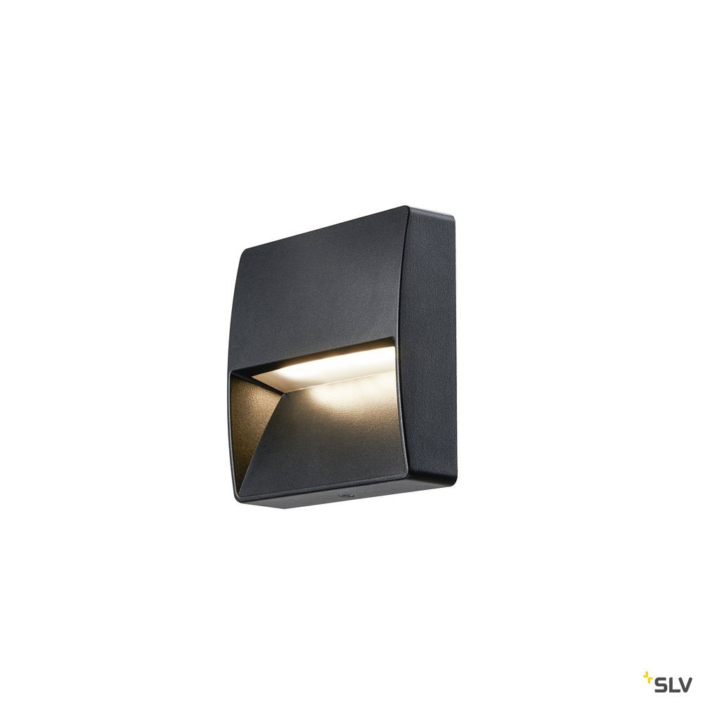 SLV DOWNUNDER OUT square WL Outdoor LED Wandeinbauleuchte anthrazit 3000K