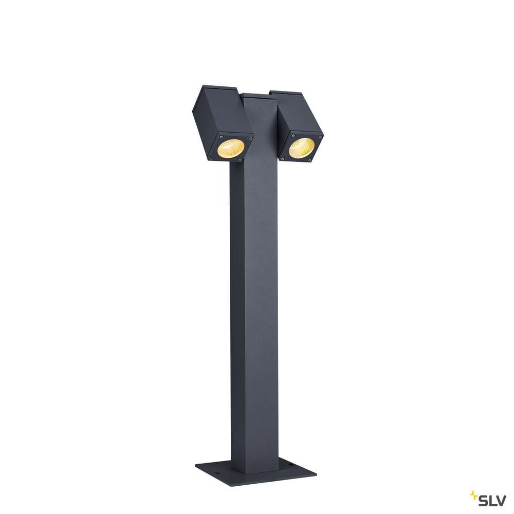 SLV THEO PATHLIGHT double QPAR51 Outdoor Stehleuchte anthrazit