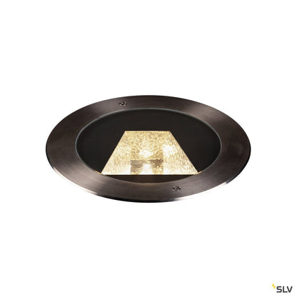 SLV DASAR® 270 Outdoor LED Bodeneinbauleuchte 4000K rund IP67 asymmetrische Abstrahlung