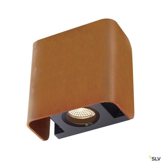 SLV MANA OUT Outdoor Wandaufbauleuchte rost IP65 dimmbar