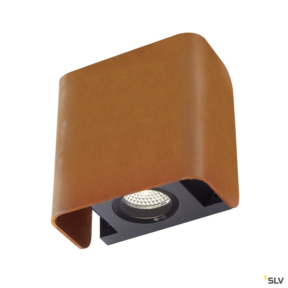SLV MANA OUT Outdoor Wandaufbauleuchte rost IP65 dimmbar