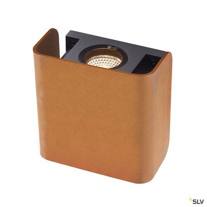 SLV MANA OUT Outdoor Wandaufbauleuchte rost IP65 dimmbar
