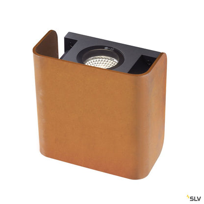 SLV MANA OUT Outdoor Wandaufbauleuchte rost IP65 dimmbar