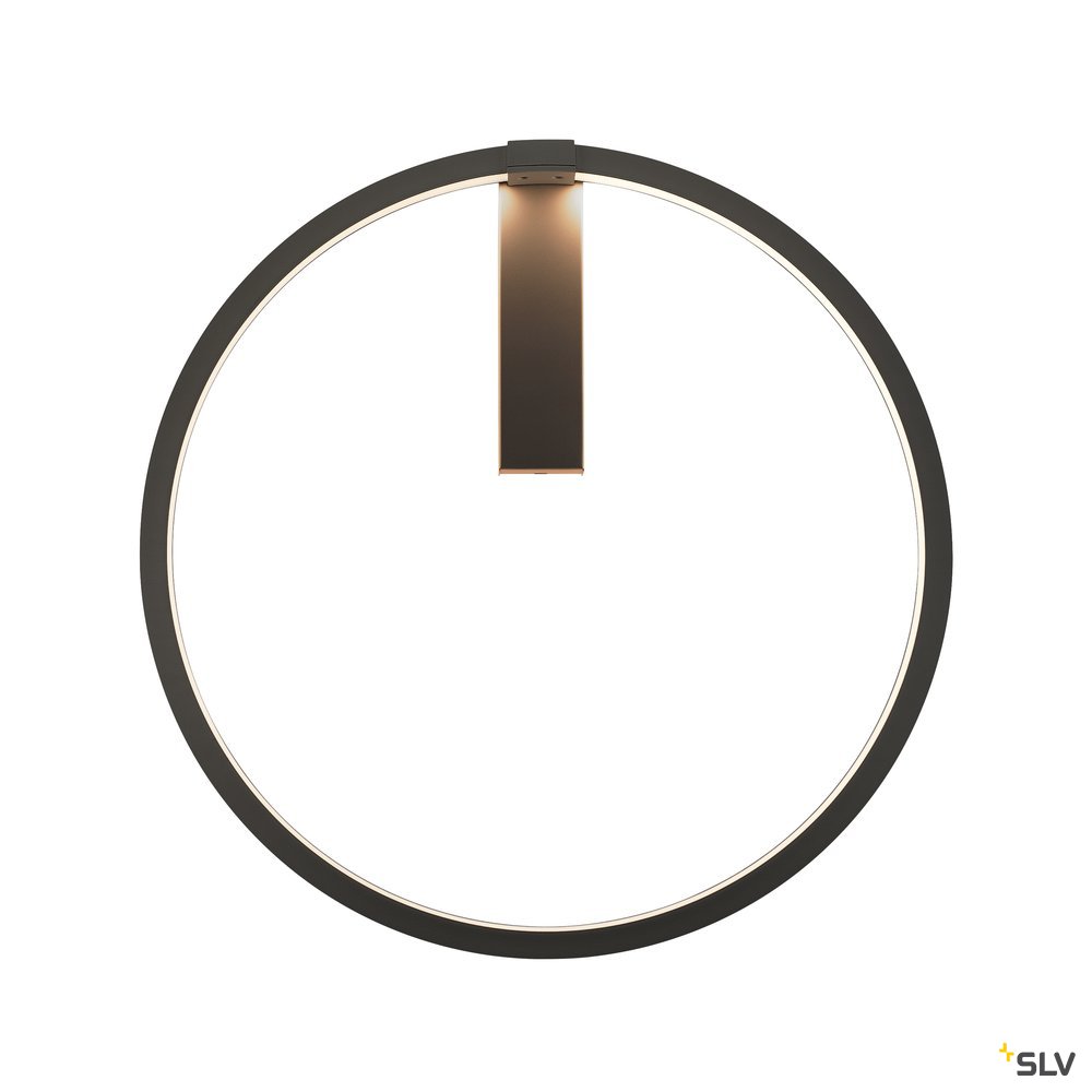 SLV ONE 60 DALI Indoor LED Wandaufbauleuchte schwarz