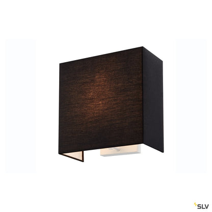 SLV ACCANTO SQUARE E27 Indoor Wandaufbauleuchte schwarz