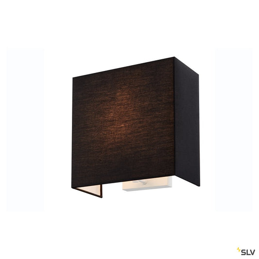 SLV ACCANTO SQUARE E27 Indoor Wandaufbauleuchte schwarz
