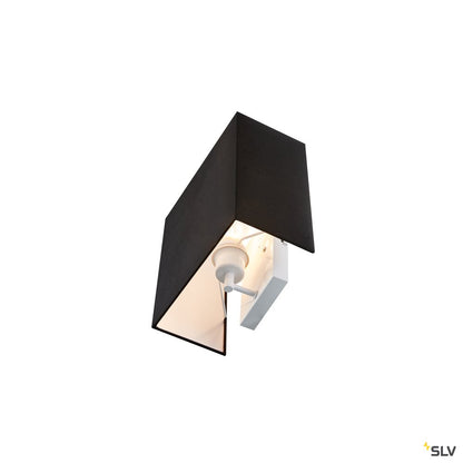SLV ACCANTO SQUARE E27 Indoor Wandaufbauleuchte schwarz