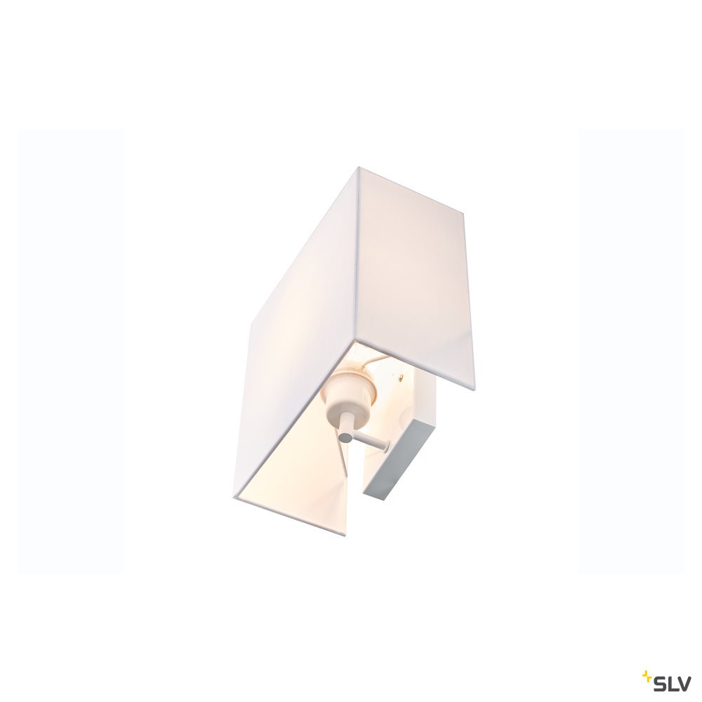 SLV ACCANTO SQUARE E27 Indoor Wandaufbauleuchte weiß