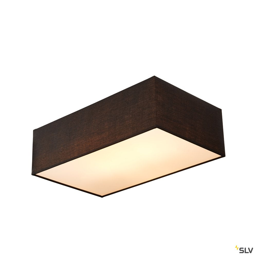 SLV ACCANTO SQUARE E27 Indoor Deckenaufbauleuchte schwarz