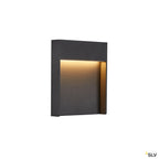 SLV FLATT Outdoor LED Wandaufbauleuchte 3000K IP65 anthrazit