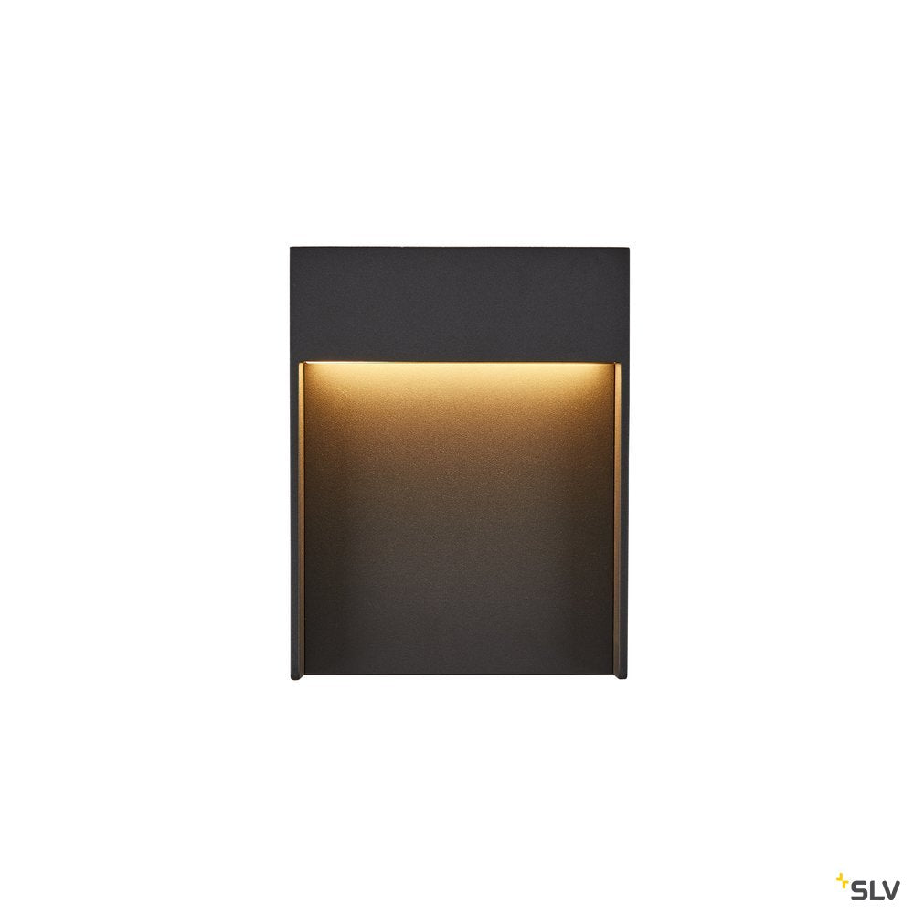SLV FLATT Outdoor LED Wandaufbauleuchte 3000K IP65 anthrazit