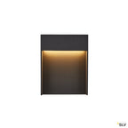 SLV FLATT Outdoor LED Wandaufbauleuchte 3000K IP65 anthrazit
