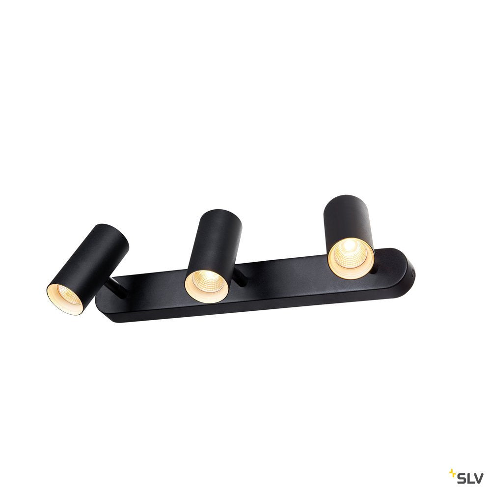 SLV NOBLO III Indoor LED Deckenaufbauleuchte 2700K schwarz