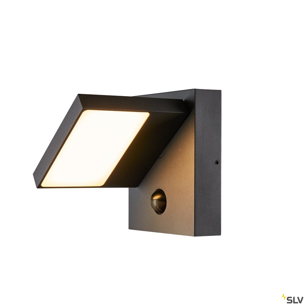 ABRIDOR SENSOR, Outdoor LED Wandaufbauleuchte IP55 anthrazit 3000/4000 K