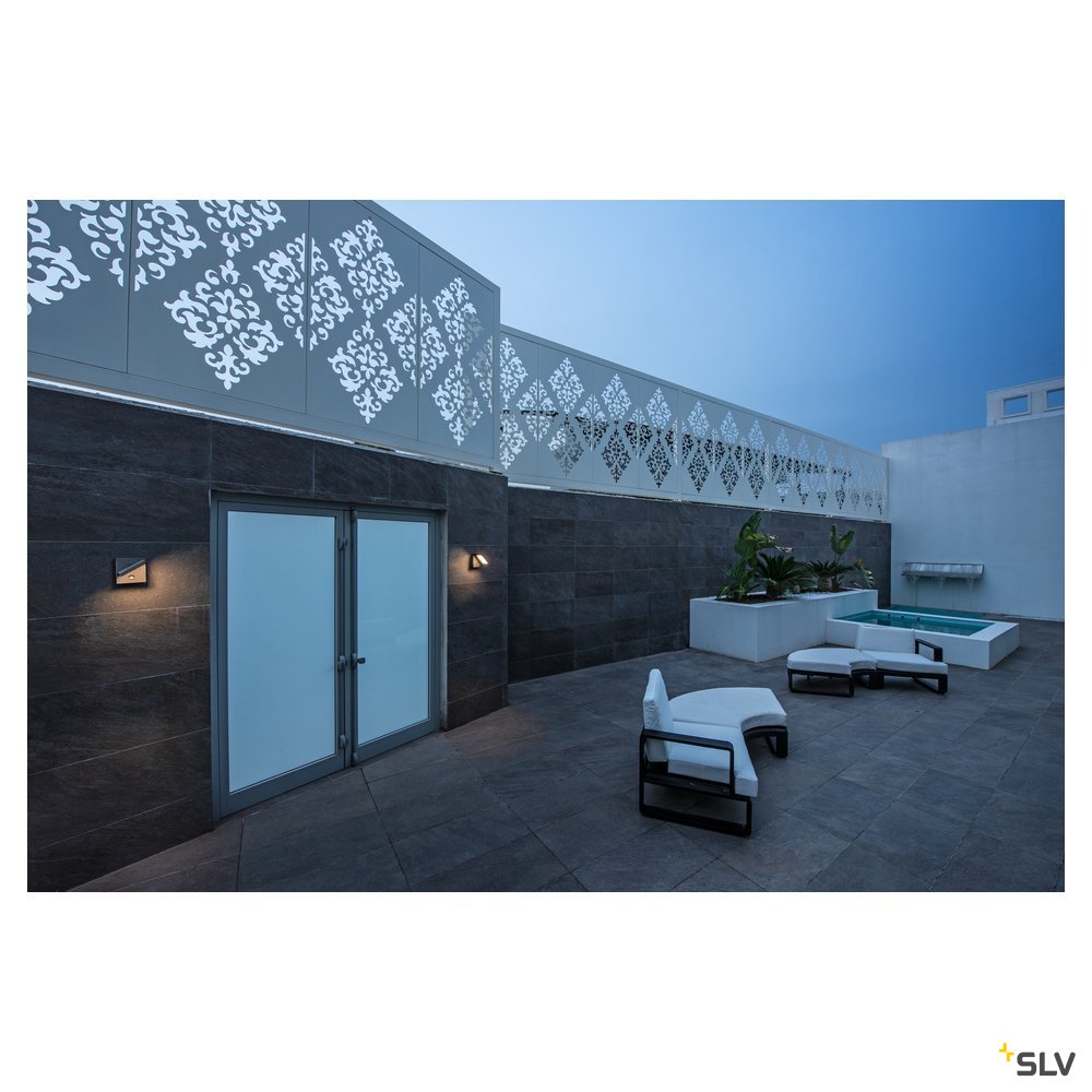 ABRIDOR SENSOR, Outdoor LED Wandaufbauleuchte IP55 anthrazit 3000/4000 K