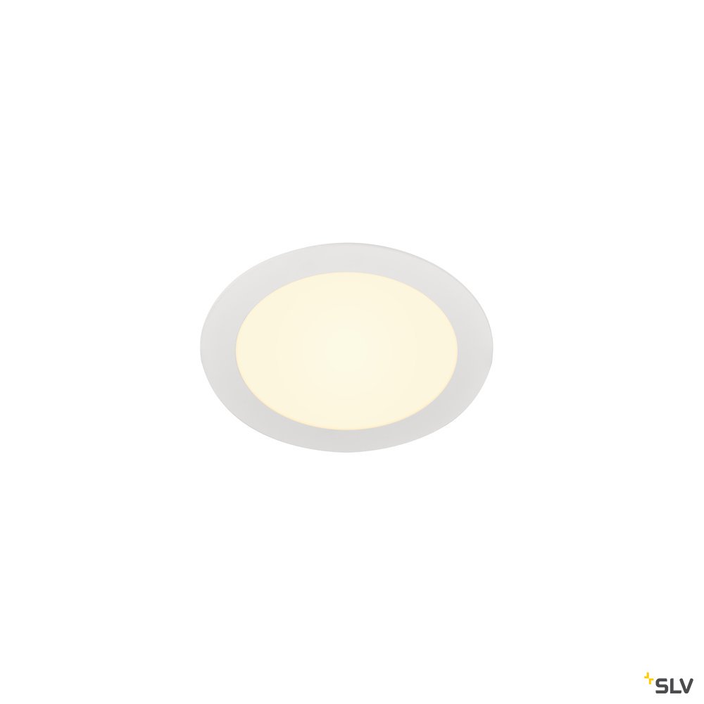 SLV SENSER 18 Indoor LED Deckeneinbauleuchte rund weiß