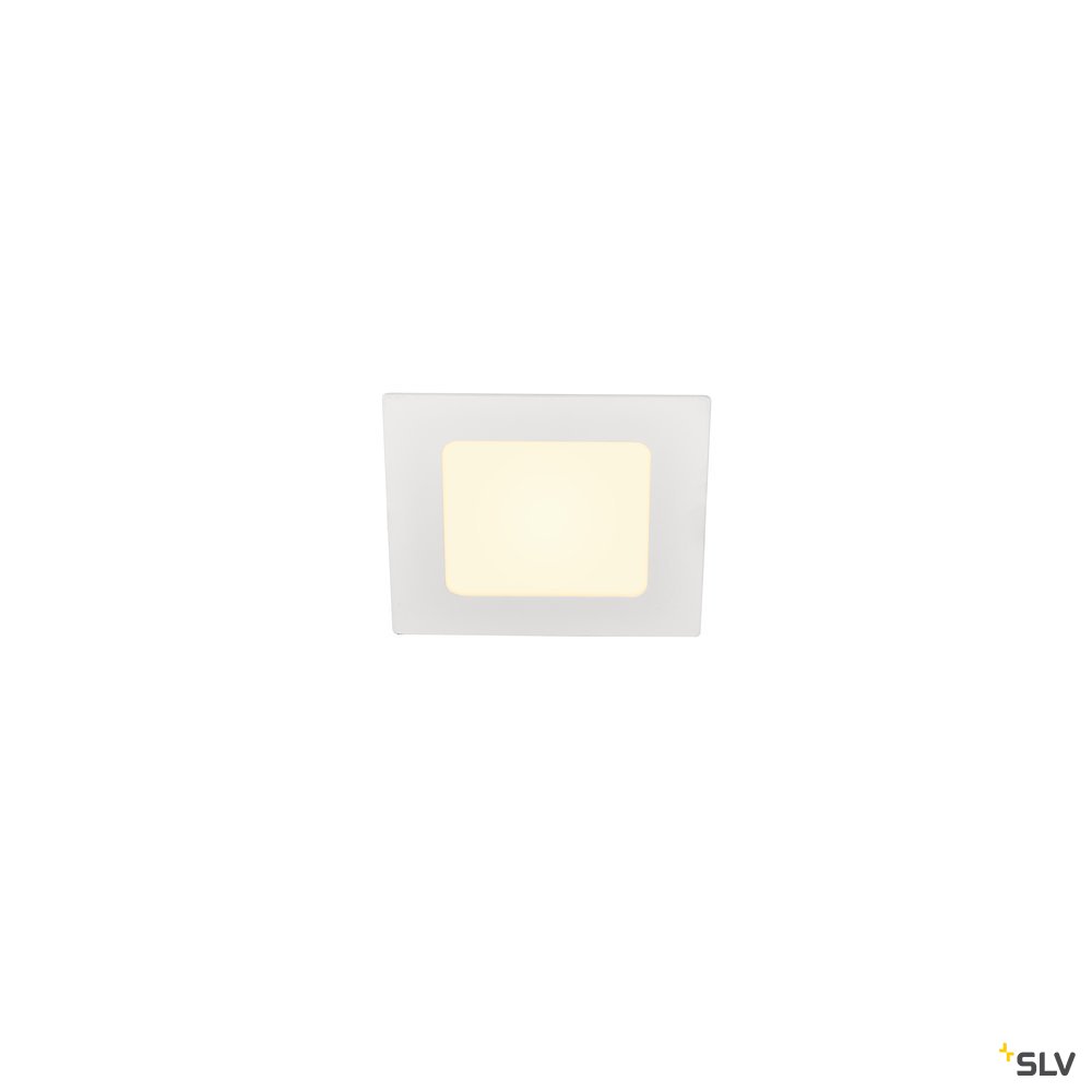 SLV SENSER 12 Indoor LED Deckeneinbauleuchte eckig weiß
