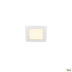 SLV SENSER 12 Indoor LED Deckeneinbauleuchte eckig weiß