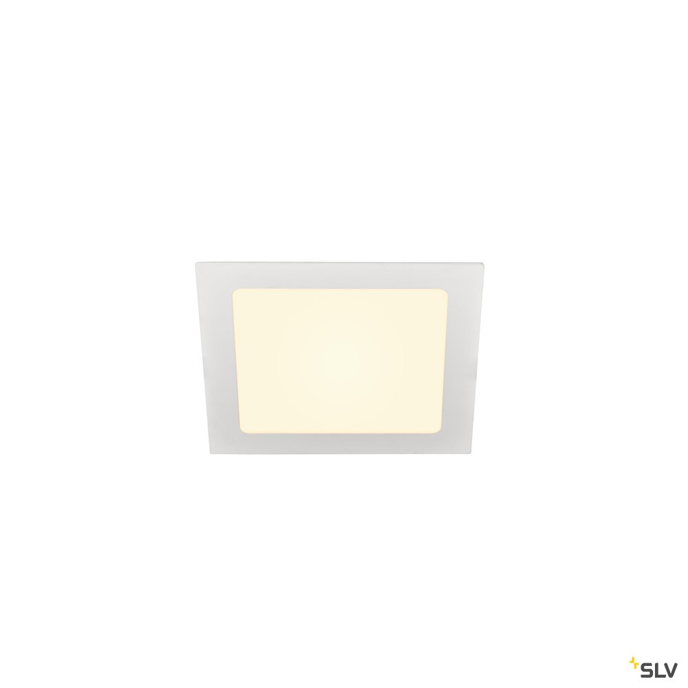SLV SENSER 18 Indoor LED Deckeneinbauleuchte eckig weiß