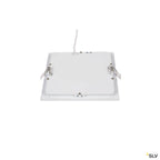 SLV SENSER 18 Indoor LED Deckeneinbauleuchte eckig weiß