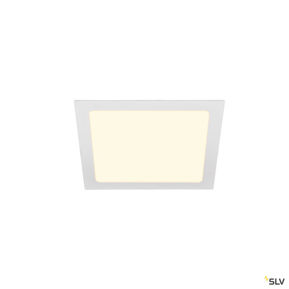 SLV SENSER 24 Indoor LED Deckeneinbauleuchte eckig weiß