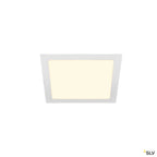 SLV SENSER 24 Indoor LED Deckeneinbauleuchte eckig weiß