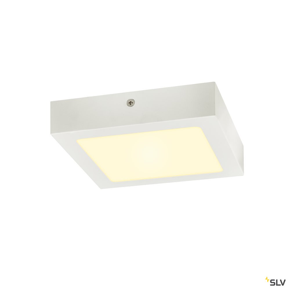 SLV SENSER 18 Indoor LED Deckenaufbauleuchte eckig weiß