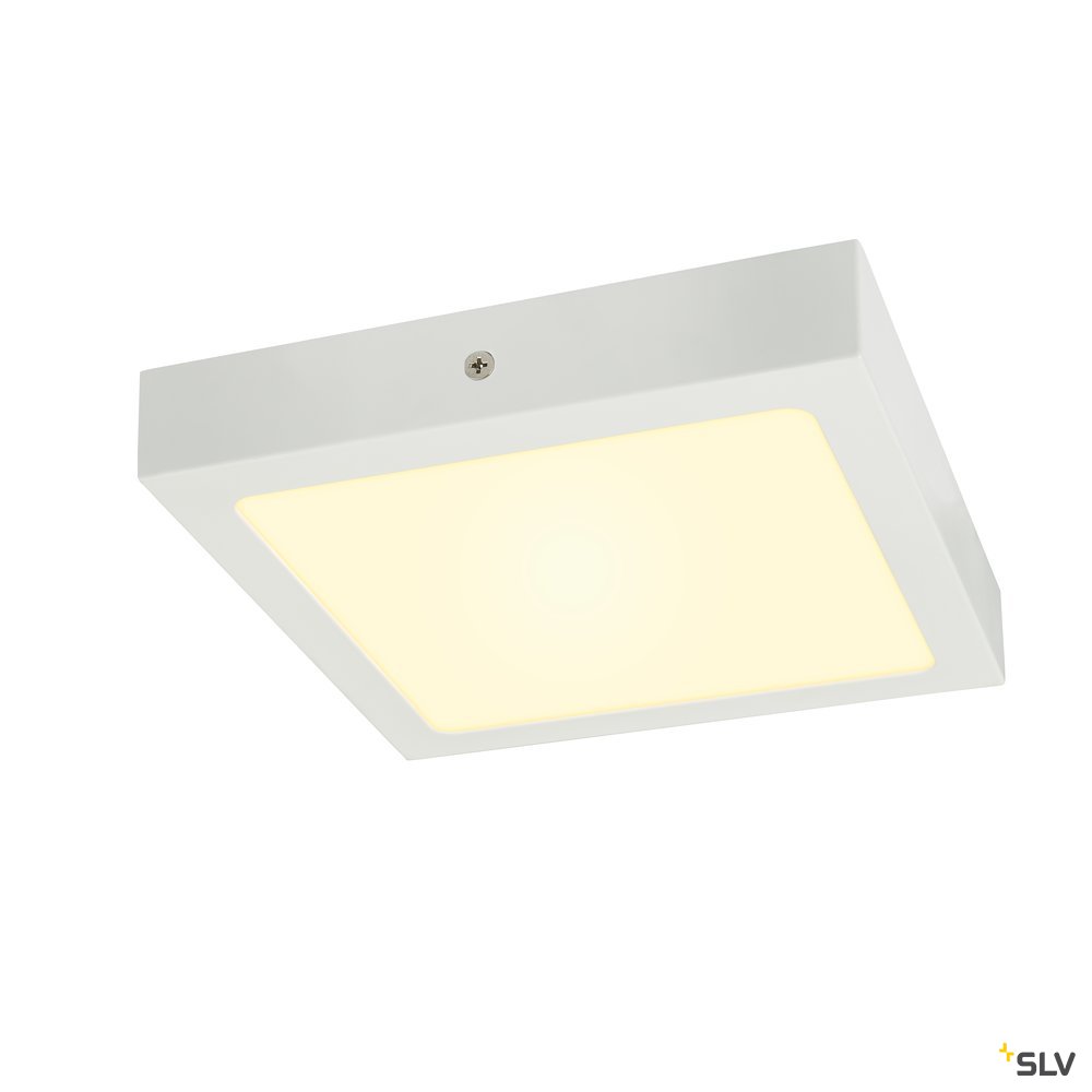 SLV SENSER 24 Indoor LED Deckenaufbauleuchte eckig weiß
