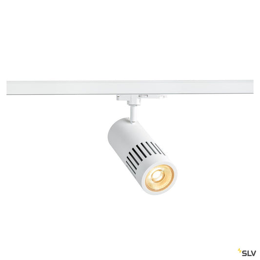 SLV 3~ STRUCTEC DALI 3 Phasen System Leuchte weiß 3000K 36° inkl. 3 Phasen-Adapter