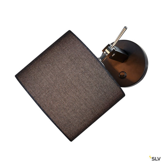 SLV FENDA E27 Indoor Wandaufbauleuchte schwarz ohne Schirm